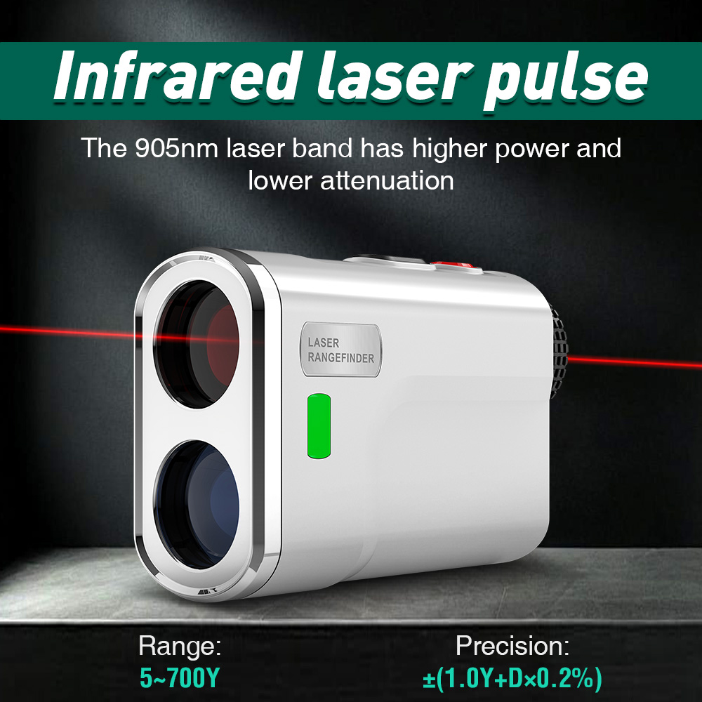 Golf Rangefinder Laser Slope - (USA Lagerbestand) Golf-Entfernungsmesser 700Y mit Slope-Flag-Lock-Vibration,