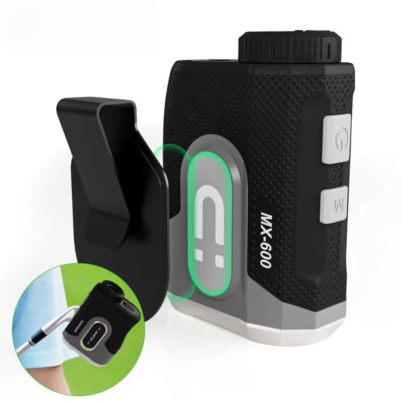 Golf Rangefinder Laser Slope - Digitales Golf-Entfernungsmessgerät mit Magnetbefestigung, 600M/1000M, USB-Ladefunktion,