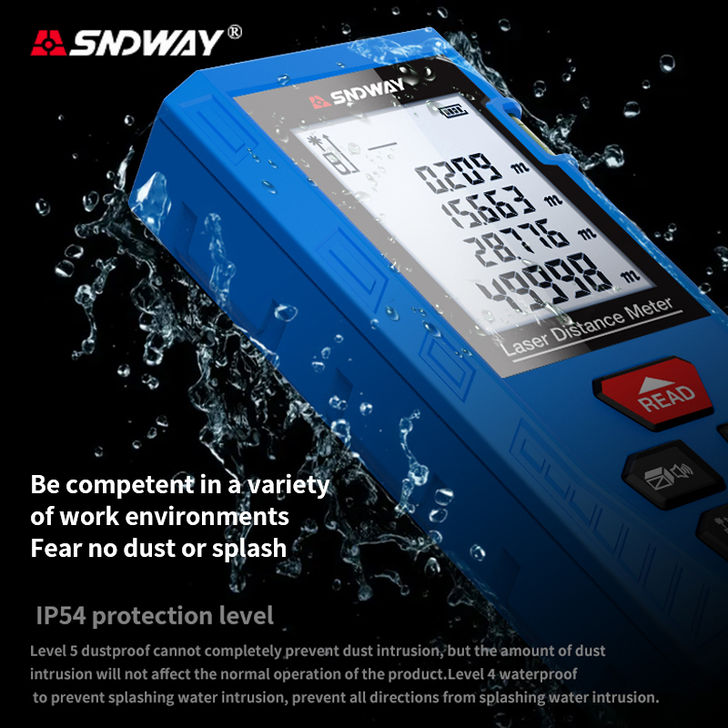 Laser Measure Area Volume Calculator - SNDWAY H-DS50 50m Digitaler Laser-Entfernungsmesser mit