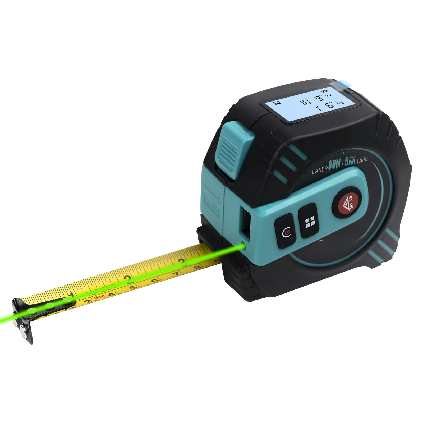 Digital Tape Measure 5M Laser - 40m 80m Lasermessband 5m Physikalisches Maßband