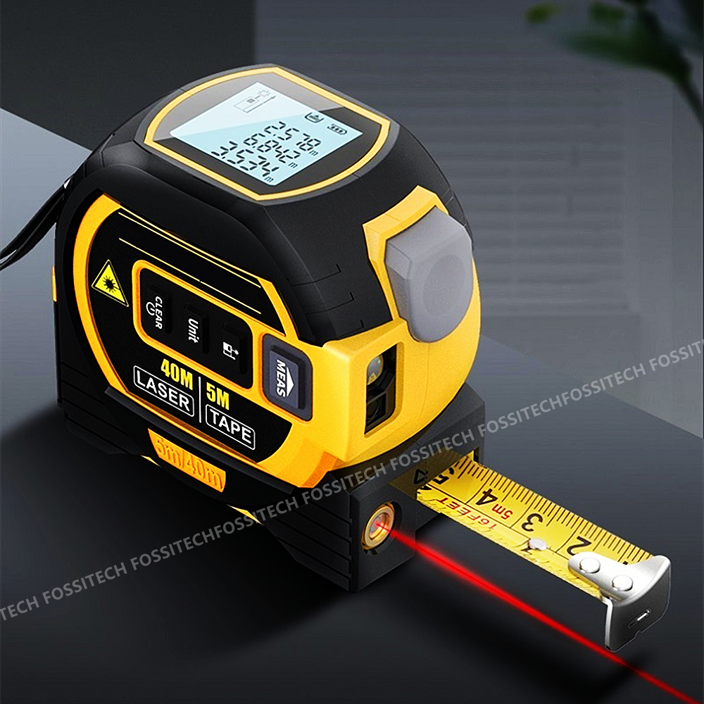Digital Tape Measure 5M Laser - Elektronischer digitaler Laser-Entfernungsmesser, Maßband, Edelstahl, Roulette,