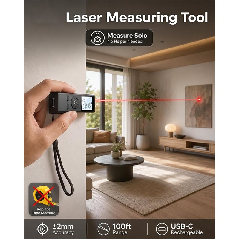 ABEZ Mini-Lasermessgerät im Ta – Mini Laser Measure Keychain Bewertung und Preis
