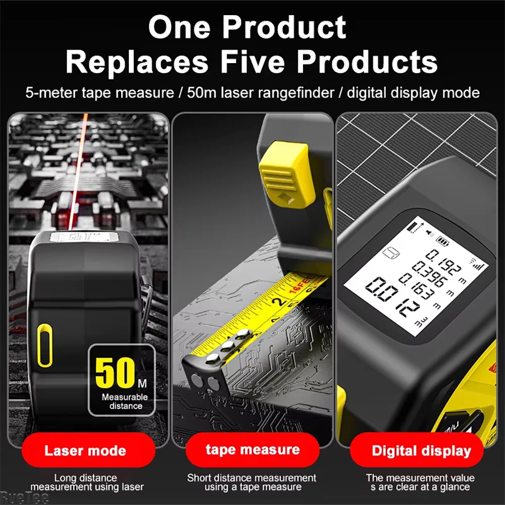 USB-Ladelaser, 5 m, Maßband, K – Digital Tape Measure 5M Laser Bewertung und Preis