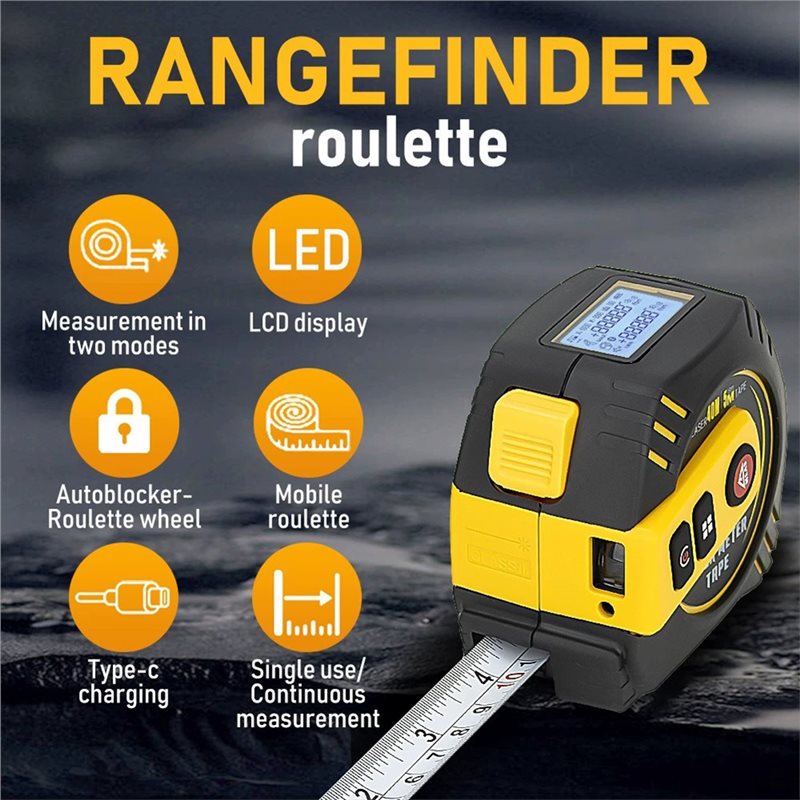 Premium-Laser-Messband 2-in-1  – Laser Distance Meter 2 In 1 Tape Bewertung und Preis