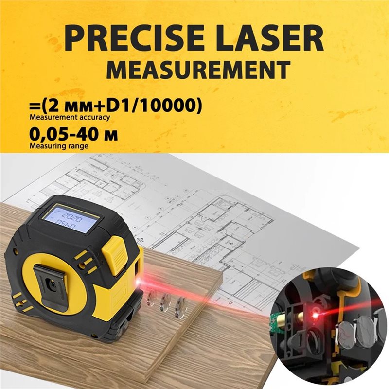Premium-Laser-Messband 2-in-1  – Laser Distance Meter 2 In 1 Tape Bewertung und Preis