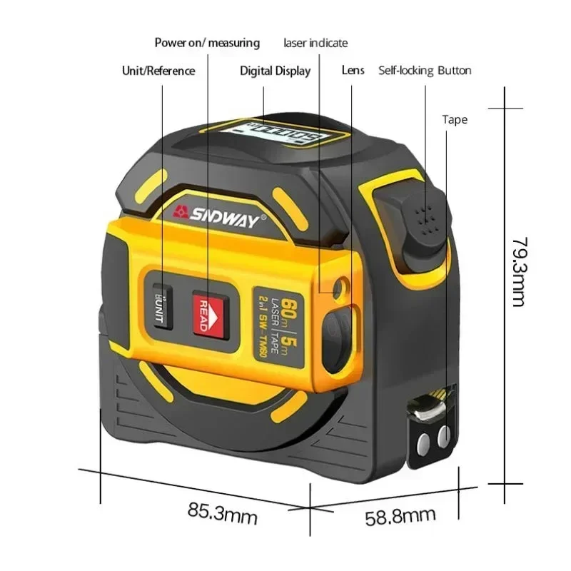 NOYAFA Laser-Entfernungsmesser – Laser Distance Meter 2 In 1 Tape Bewertung und Preis