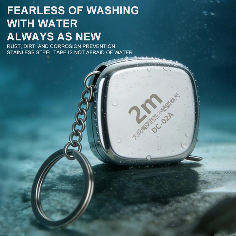Neues 5-teiliges 2m Edelstahl- – Mini Laser Measure Keychain Bewertung und Preis