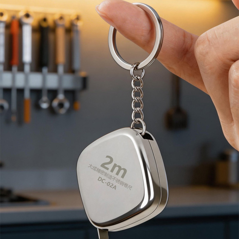 Neues 5-teiliges 2m Edelstahl- – Mini Laser Measure Keychain Bewertung und Preis