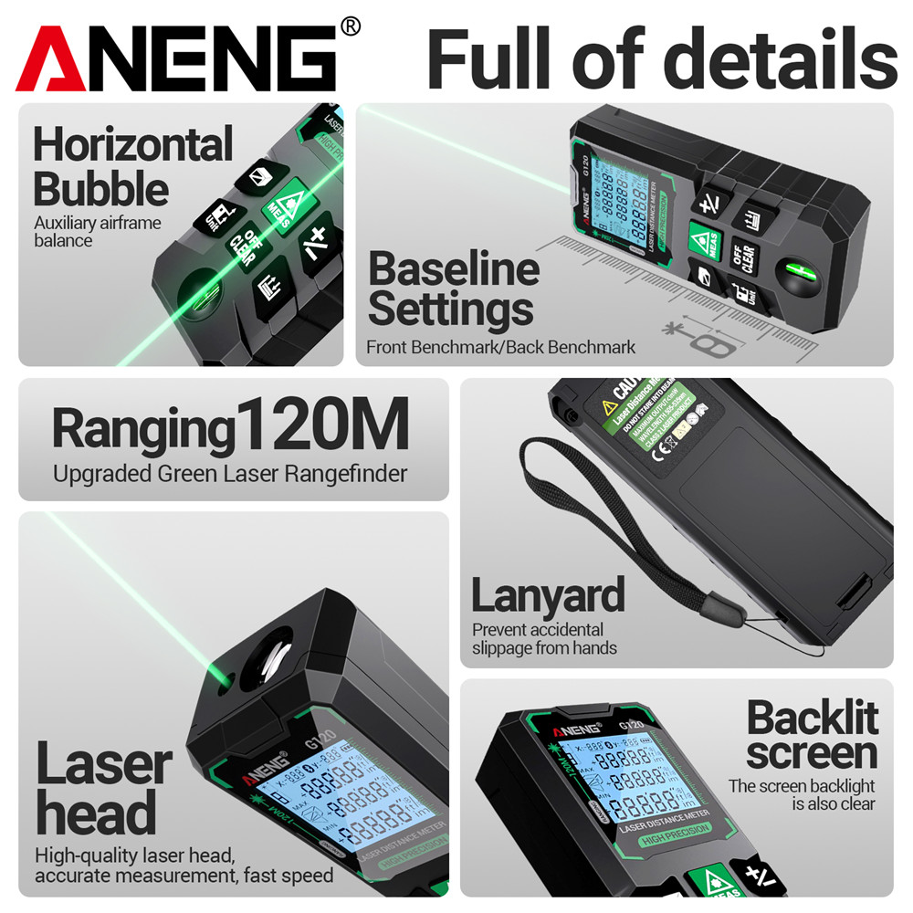 Laser-Entfernungsmesser 120M D – Laser Distance Meter 100M Bewertung und Preis