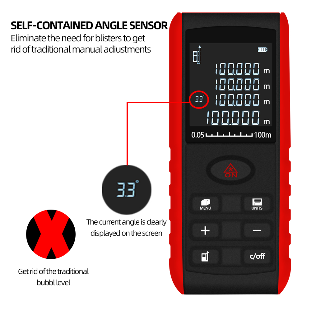 Professioneller Laser-Entfernu – Laser Distance Meter 100M Bewertung und Preis