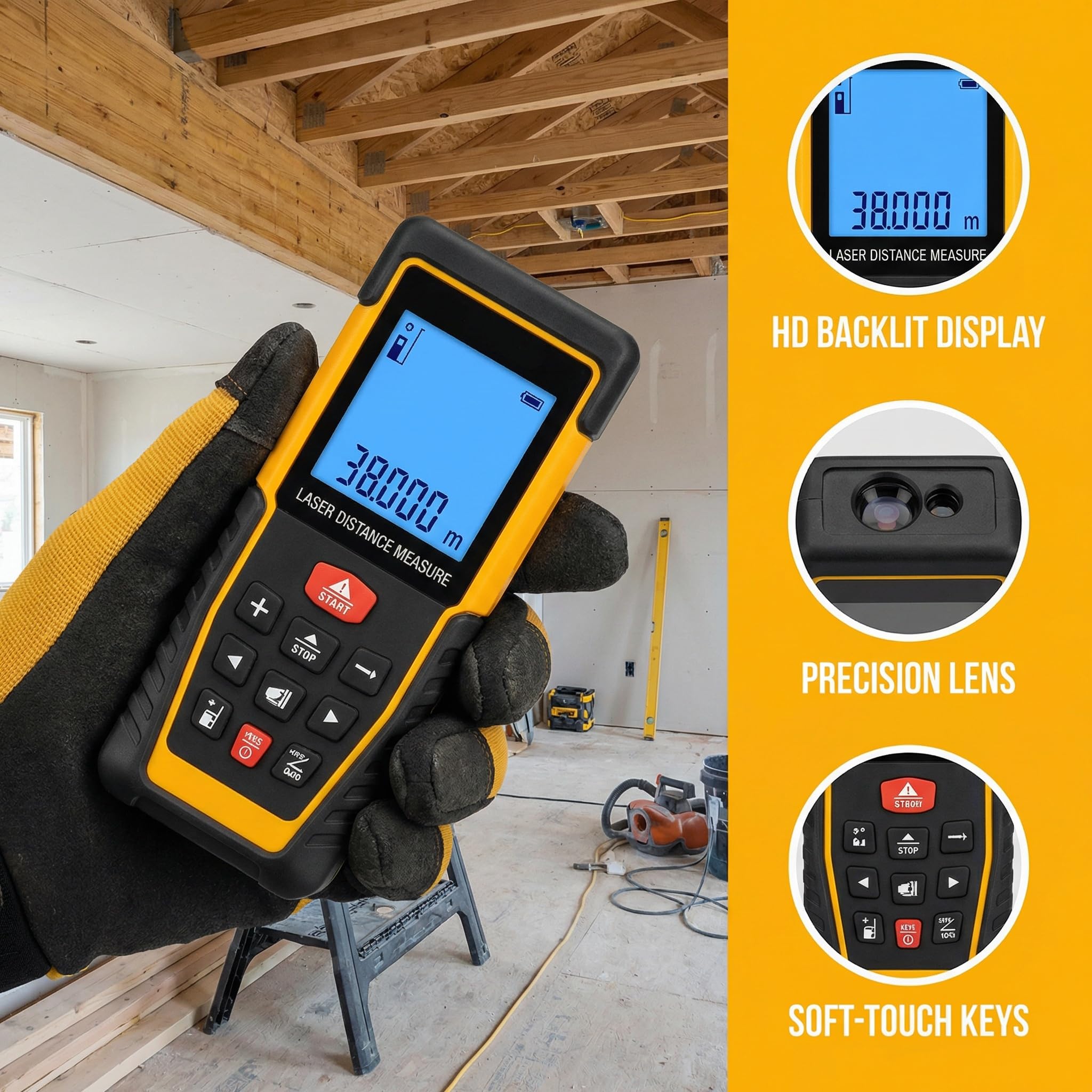 Miangerrn 2-in-1 Laser-Entfern – Laser Distance Meter 2 In 1 Tape Bewertung und Preis