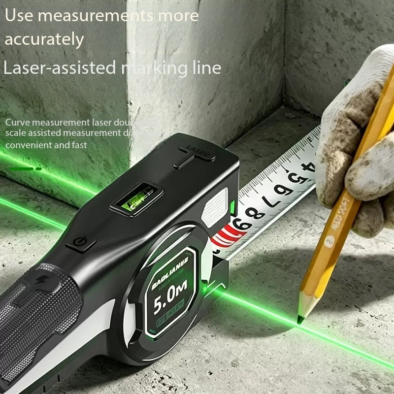 Drei-in-eins-Digitalanzeige-La – Digital Tape Measure 5M Laser Bewertung und Preis